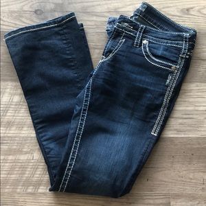 Silver bootcut jeans